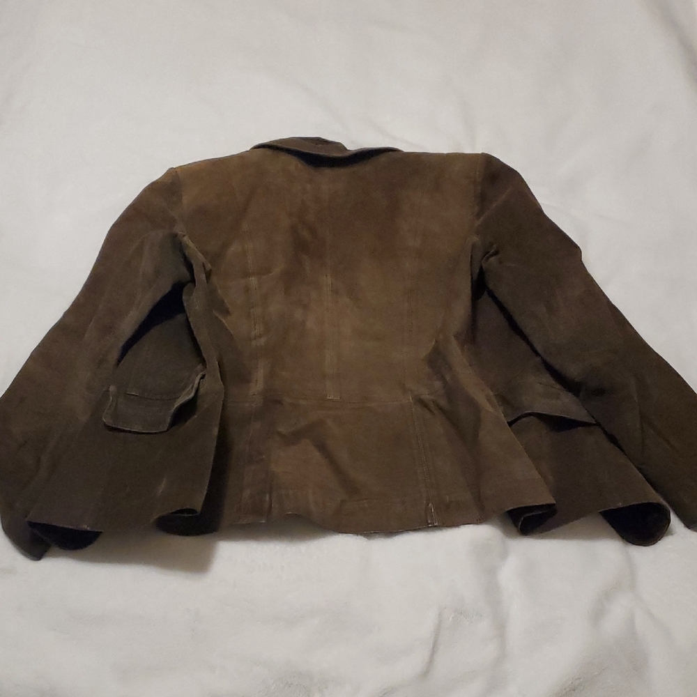 Margaret Godfrey Suede Leather Blazer - Picture 10 of 14